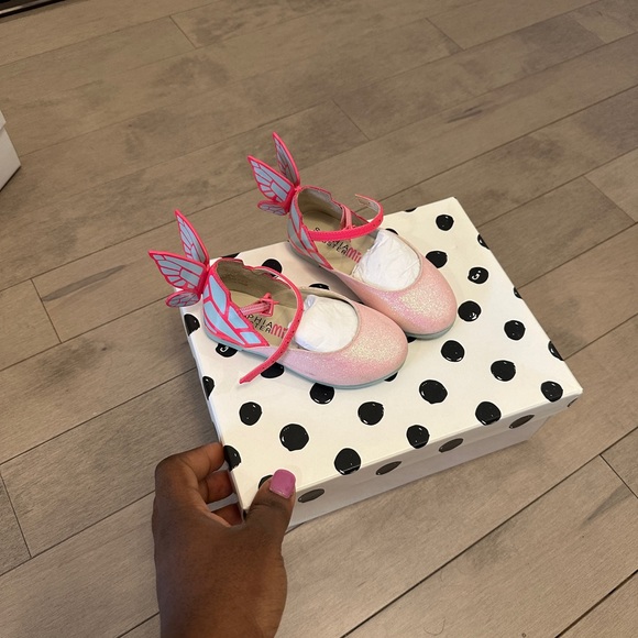 Mini Sophia Webster pink glitter shoe( Euro 23) - Picture 4 of 5